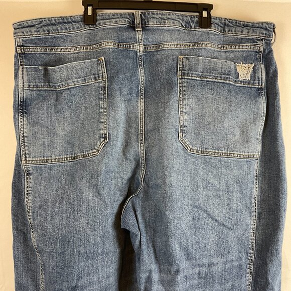 Pilcro Patchwork Jeans EU 60W US 26W Wide Leg - Picture 9 of 13